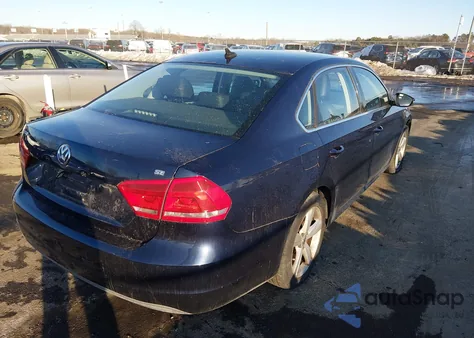 2012 Volkswagen Passat 2.5L Se from USA, damaged, VIN 1VWBP7A36CC015429